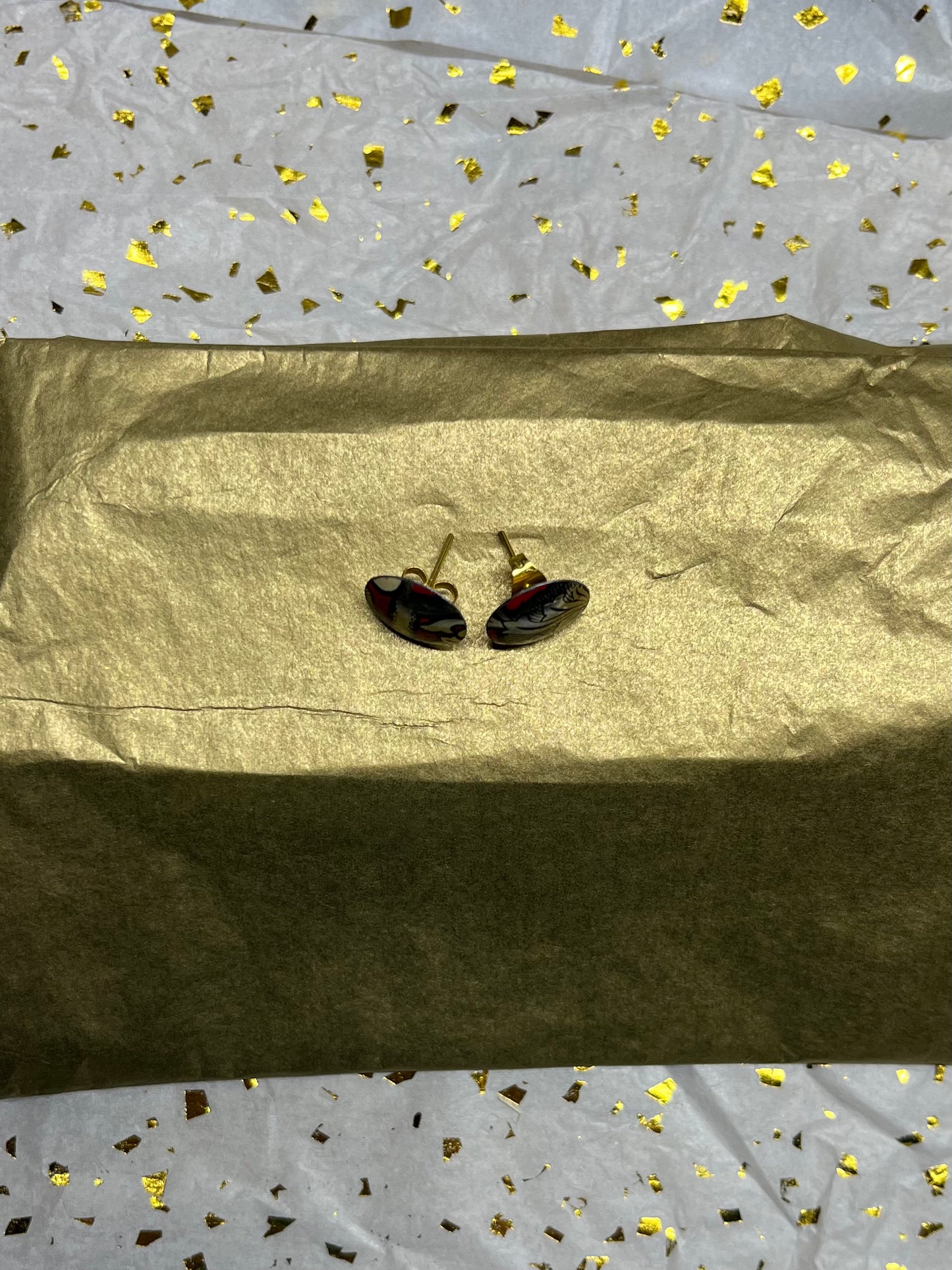 Crimson Midnight Earrings #3