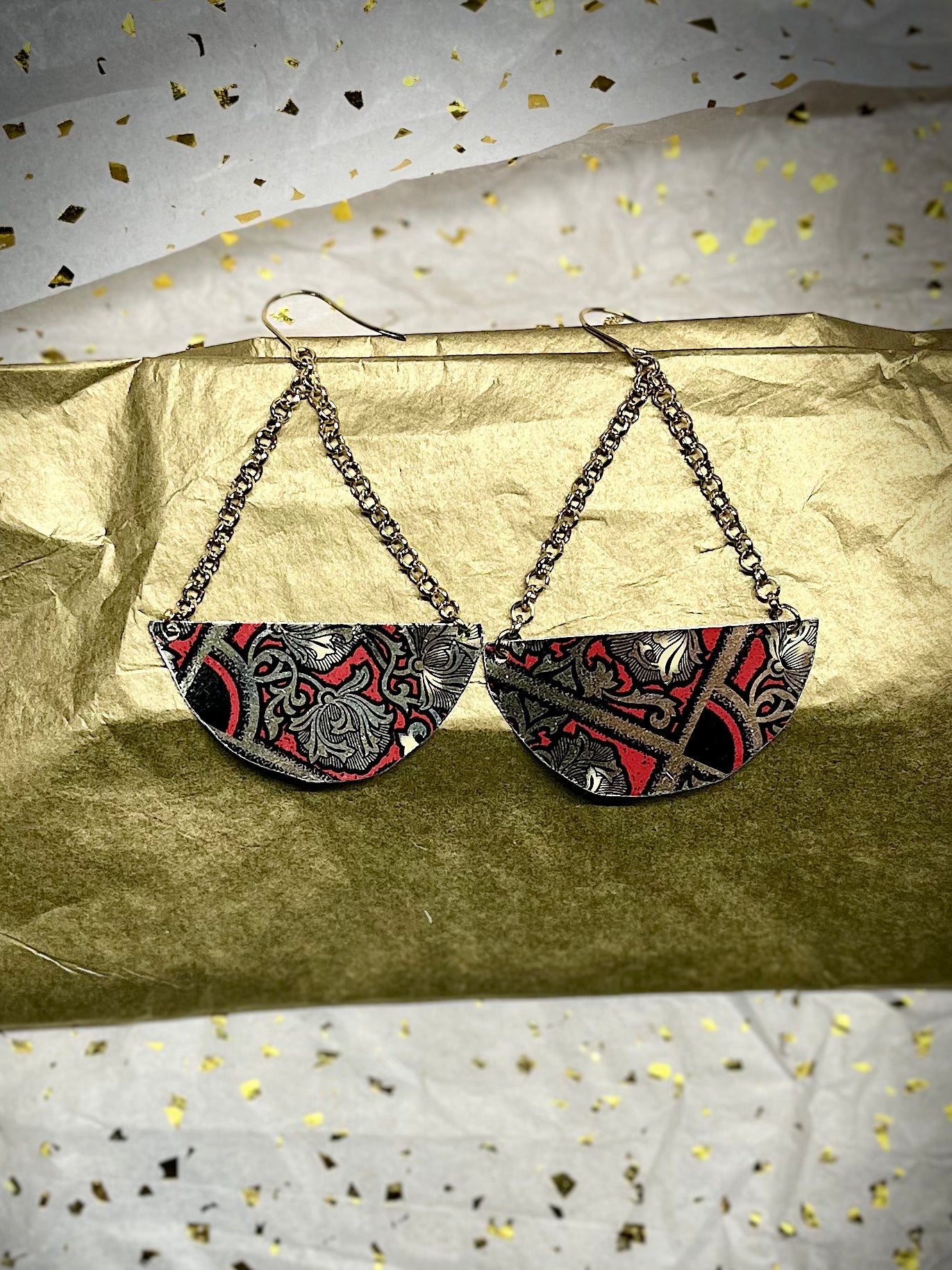 Crimson Midnight Earrings #22