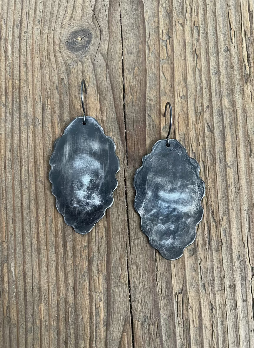 Distress "Petal" Earrings