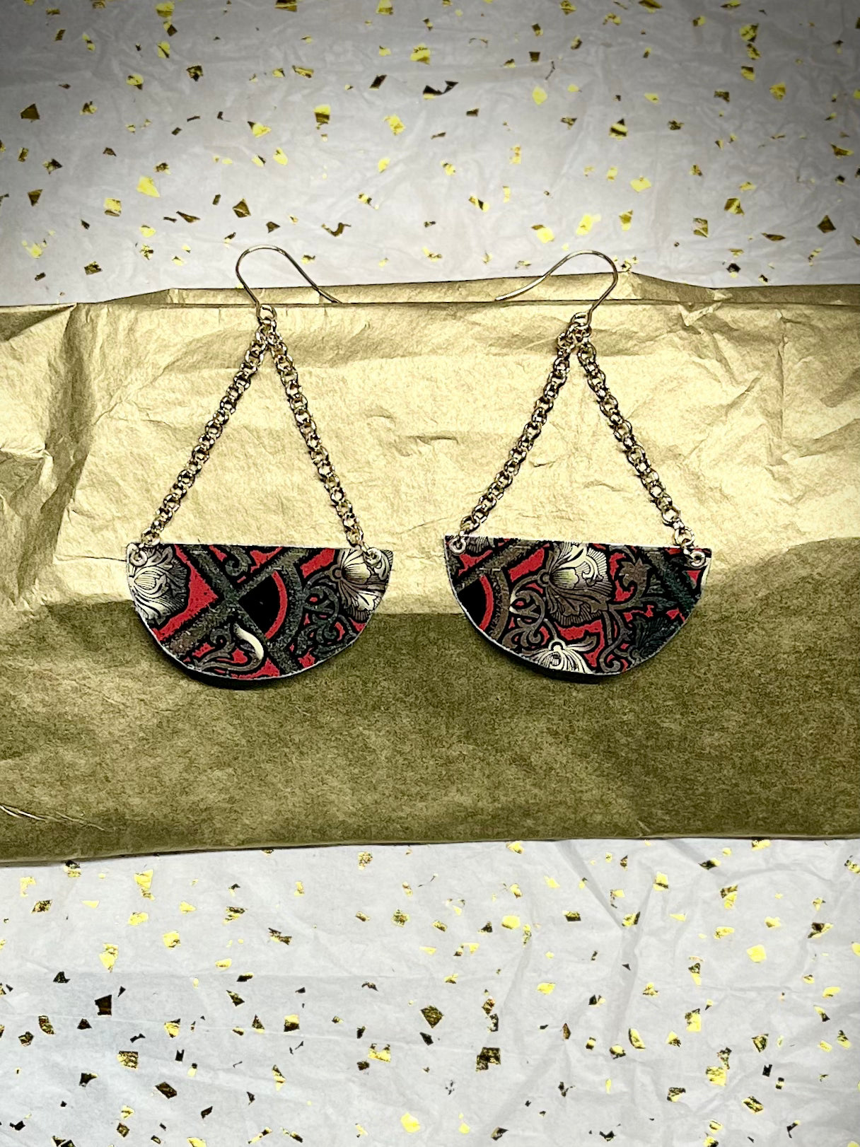 Crimson Midnight Earrings #23