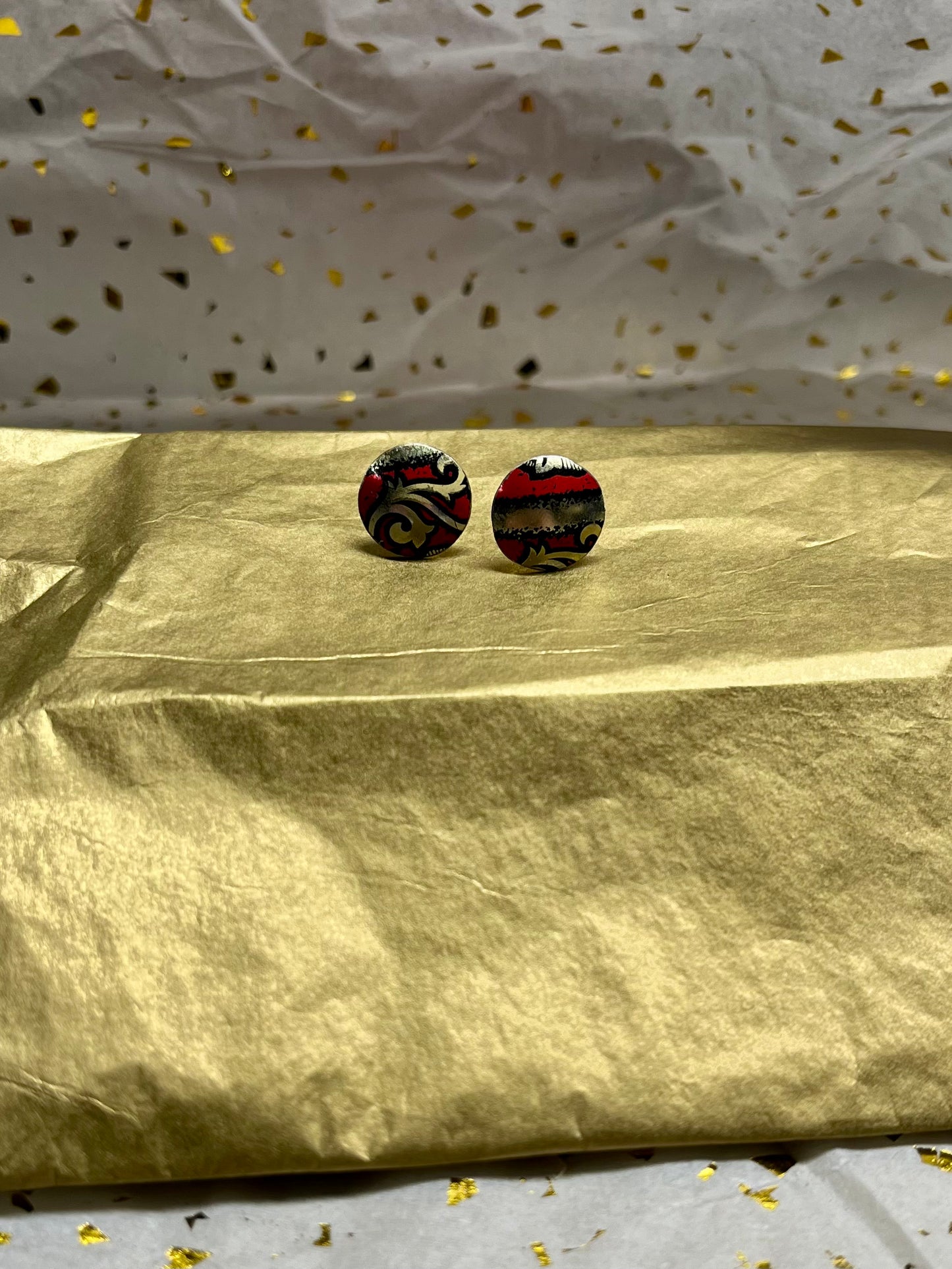 Crimson Midnight Earrings #2