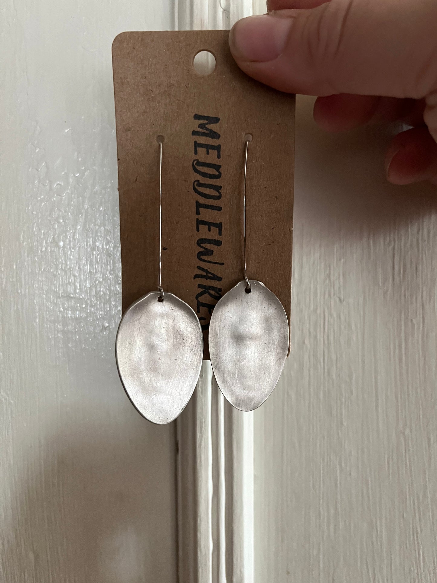Flattened Spoon Earrings