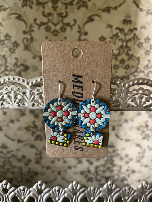 Floral Mosaic Earrings #10