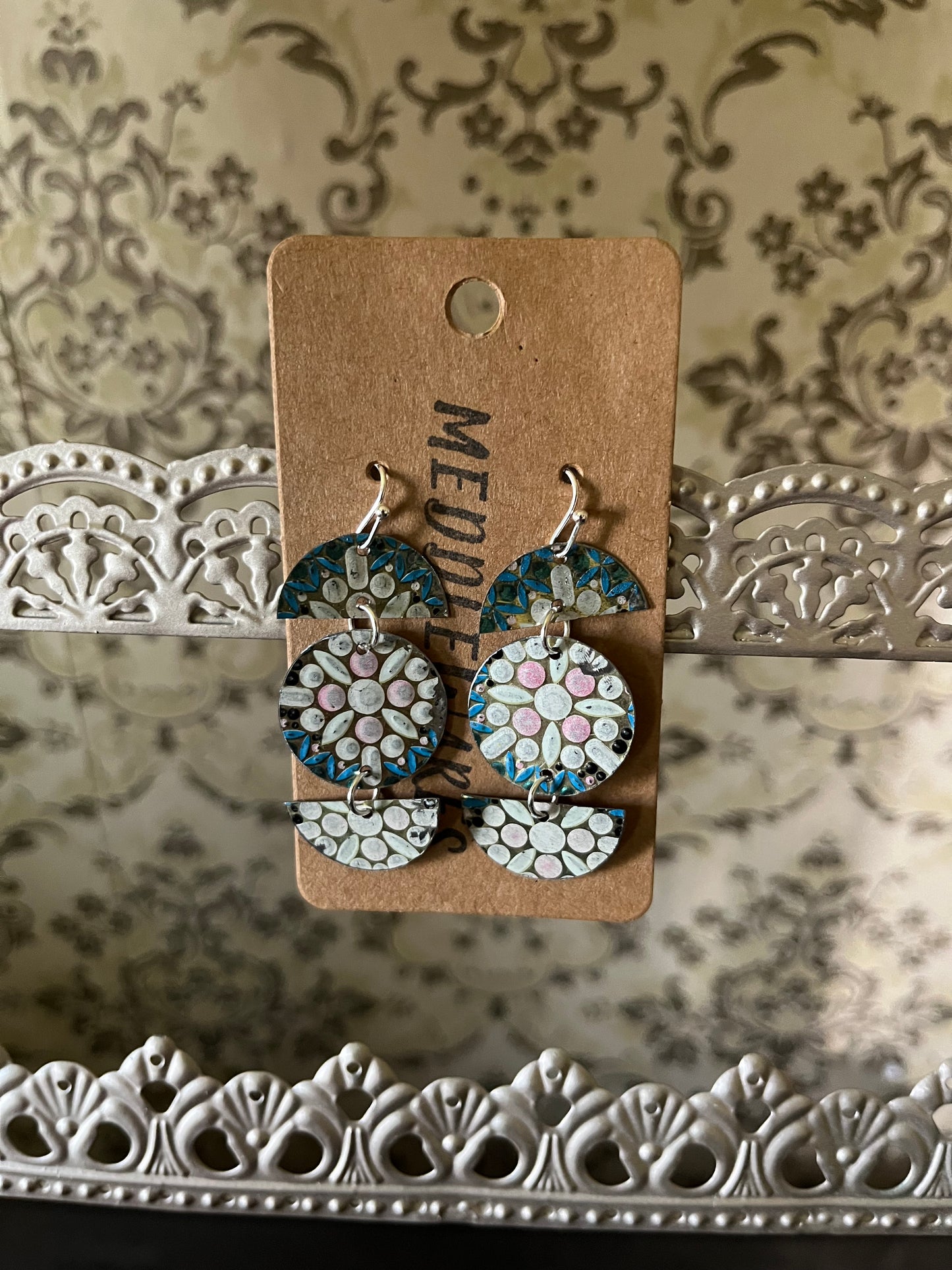Floral Mosaic Earrings #15